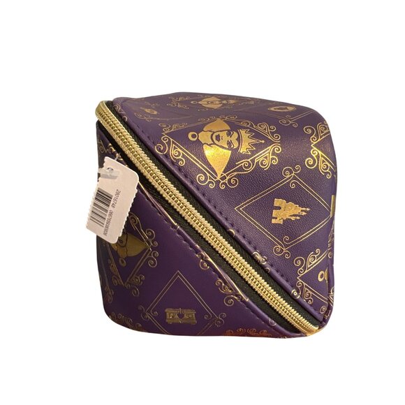 Disney Villains Purple Gold Cosmetic Bag Evil Queen Bath Body Works Zipper NWT - Picture 2 of 7